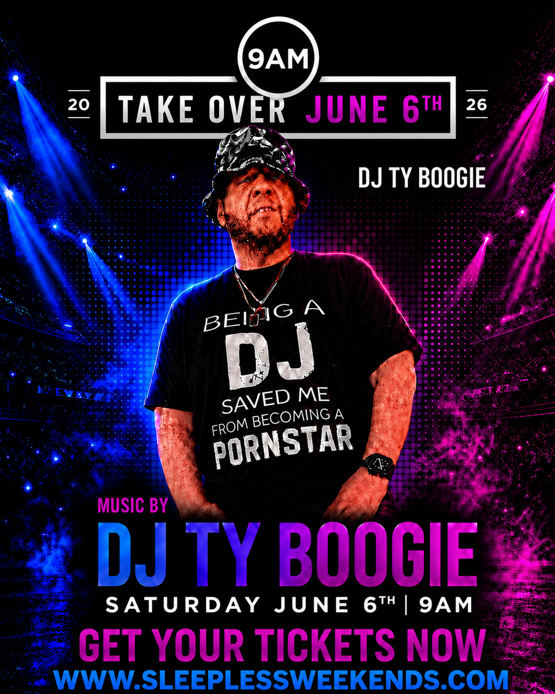 9am takeover Saturday June 6th