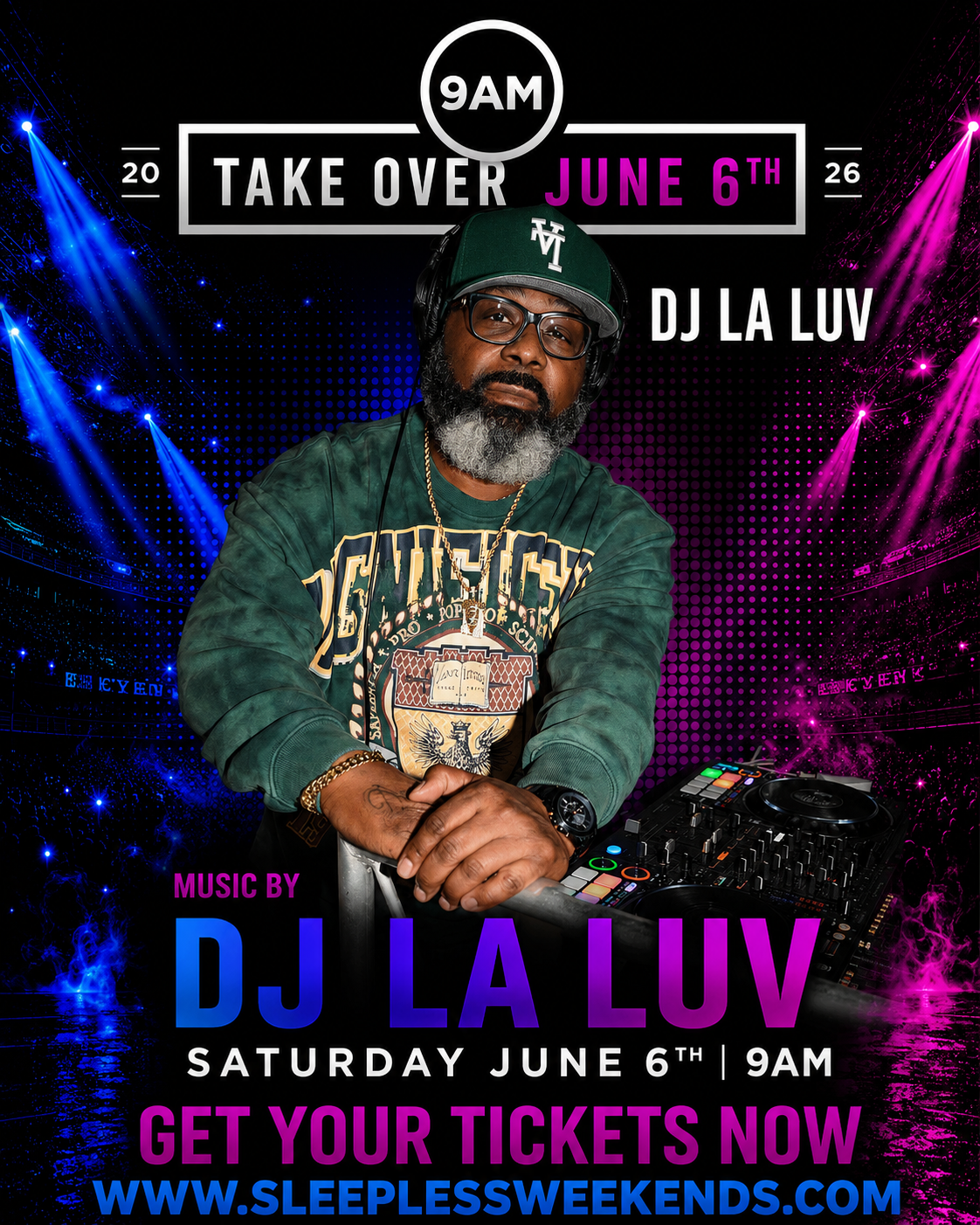 9am takeover Saturday June 6th
