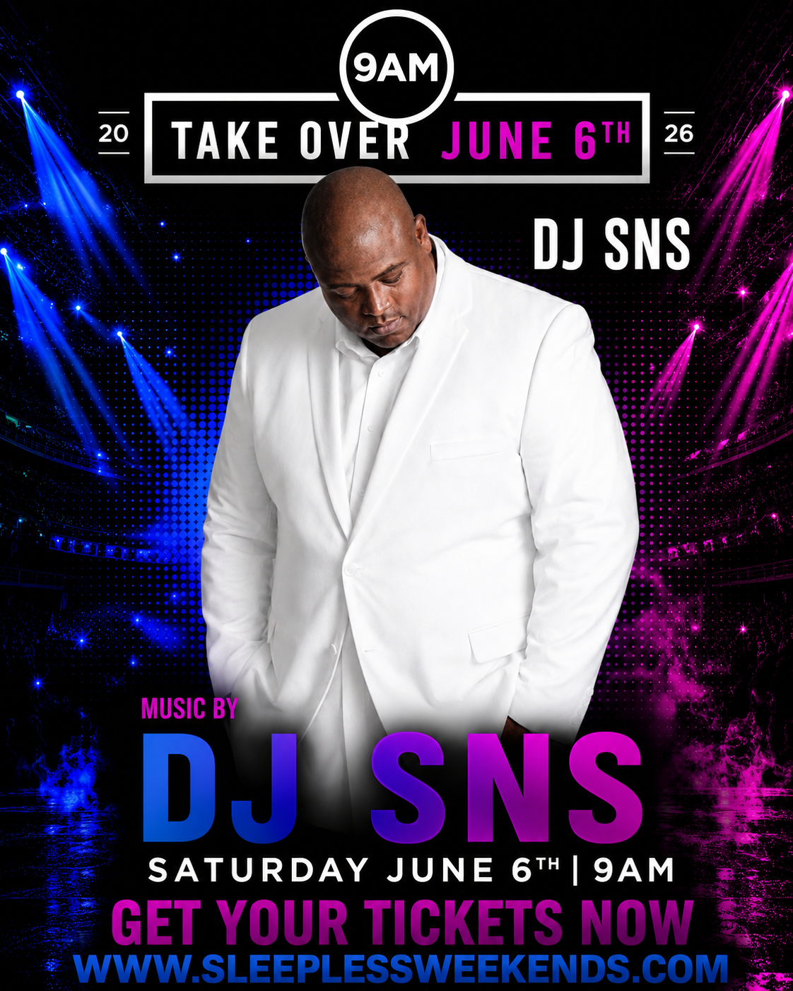 9am takeover Saturday June 6th