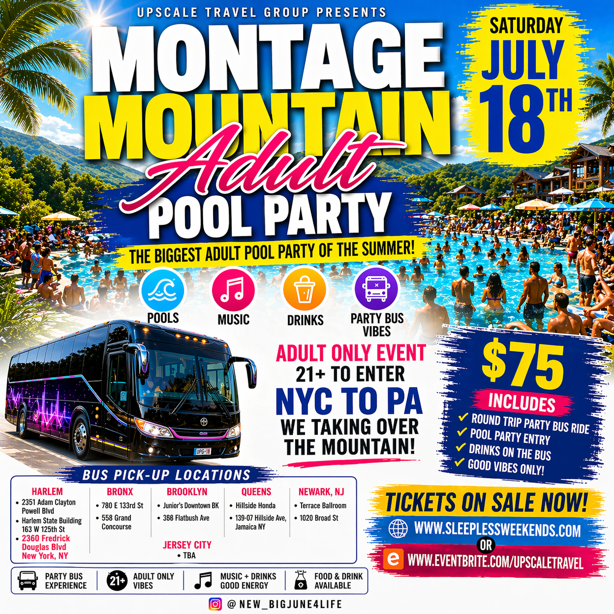 ADULT NIGHT POOL PARTY BUSRIDE SAT JULY 18TH (Copy)