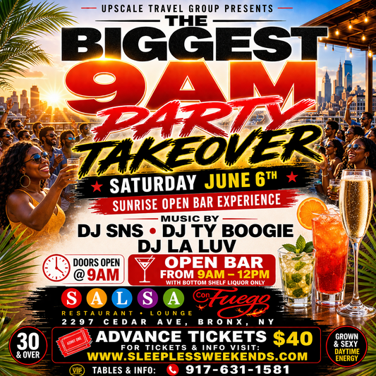 9am takeover Saturday June 6th