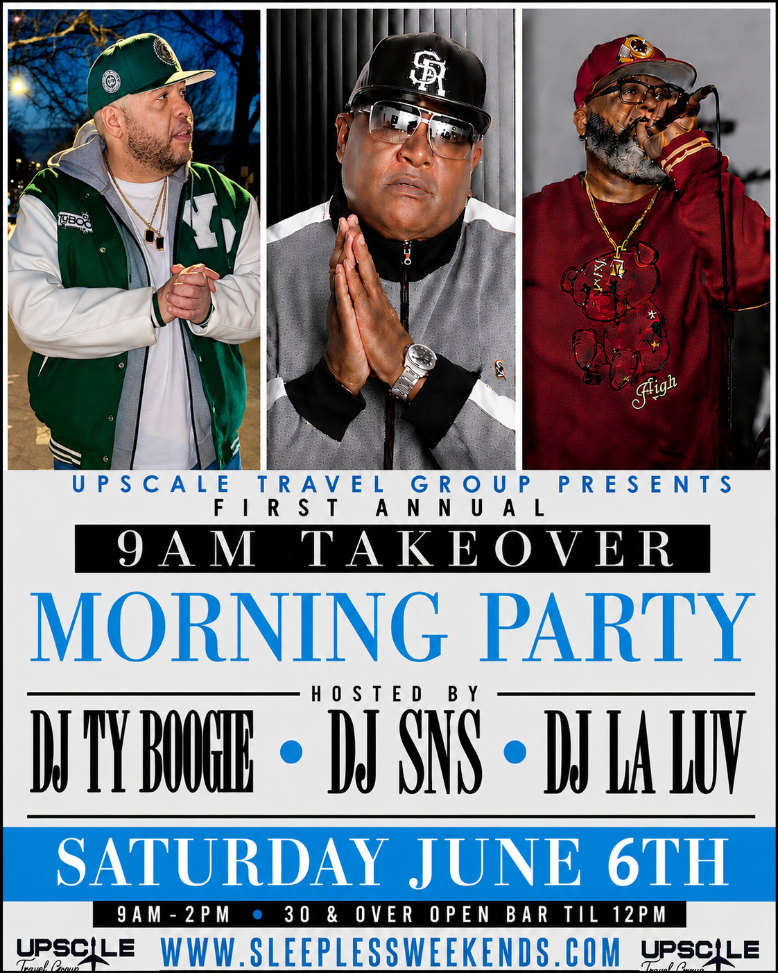 9am takeover Saturday June 6th