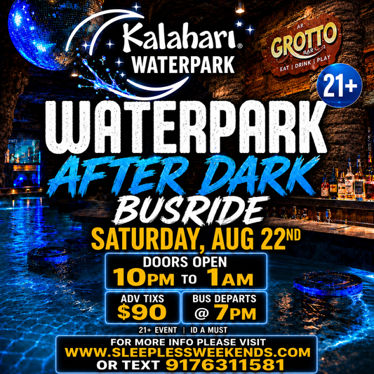Kalahari after dark Busride sat Aug 22nd