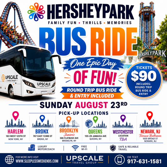 HERSHEY PARK BUSRIDE SUN AUG 23rd