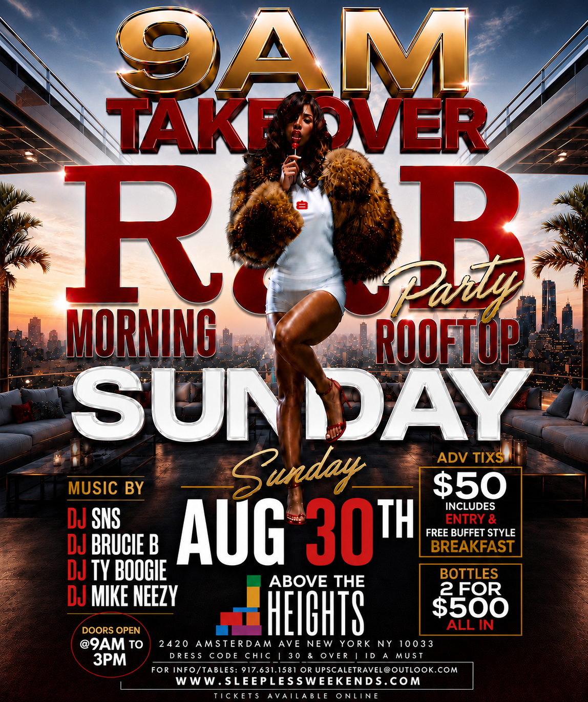 SUNDAY AUG 30th NEW JACK SWING R&B 9AM TAKEOVER