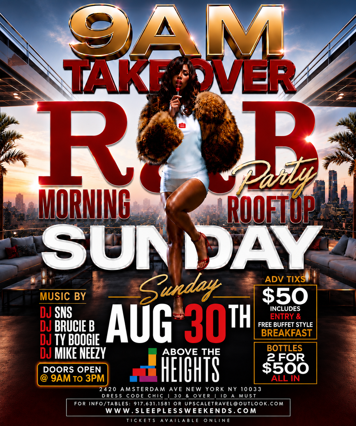 SUNDAY AUG 30th NEW JACK SWING R&B 9AM TAKEOVER