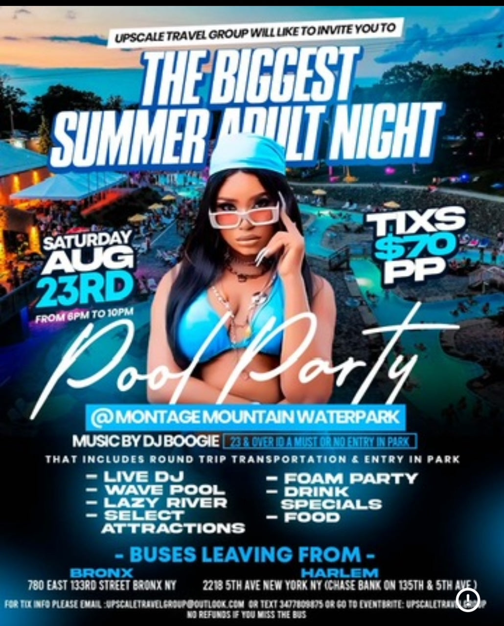 ADULT NIGHT POOL PARTY SATURDAY AUG 23RD
